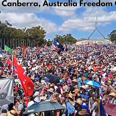 Canberra, Australia Freedom Convoy Feb. 2022