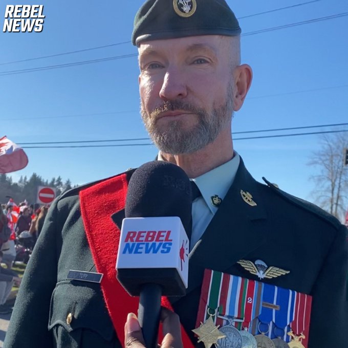 Canadian Armed Forces veteran marching from Vancouver to Ottawa for freedom, now charged!
